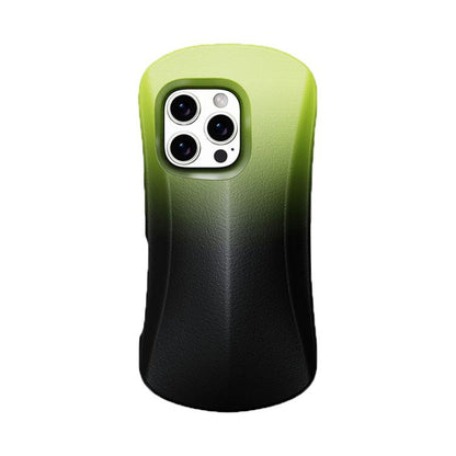For iPhone 16 Pro YOYOISLES Ocean Series EVA Curved Phone Case(Black Green) - iPhone 16 Pro Cases by YOYOISLES | Online Shopping UK | buy2fix