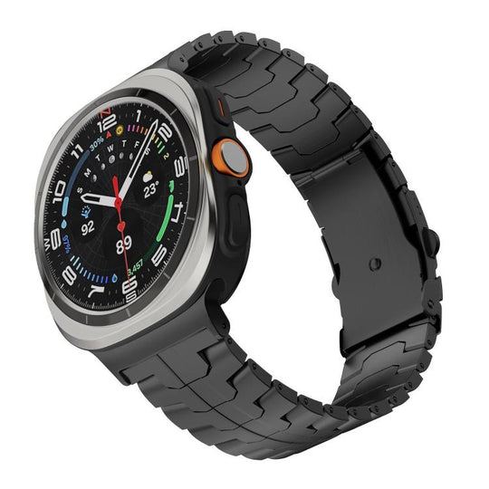 For Galaxy Watch Ultra2 2026 / 2025 / 1 2024 Split Safety Buckle Titanium Alloy Watch Band(Black)