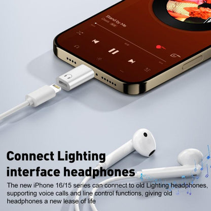 Type-C Male to 8 Pin Female Hi-Fi Audio Earphone Adapter(White) - Earphone Adapter by buy2fix | Online Shopping UK | buy2fix