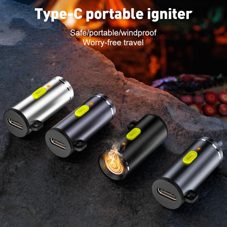 USB-C / Type-C Cigarette Lighter Portable Adapter(Grey) - Cigar Socket by buy2fix | Online Shopping UK | buy2fix