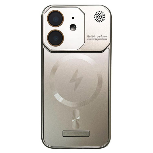 For iPhone 12 Frameless Aromatherapy MagSafe Magnetic PC Phone Case(Titanium Grey) - iPhone 12 / 12 Pro Cases by buy2fix | Online Shopping UK | buy2fix