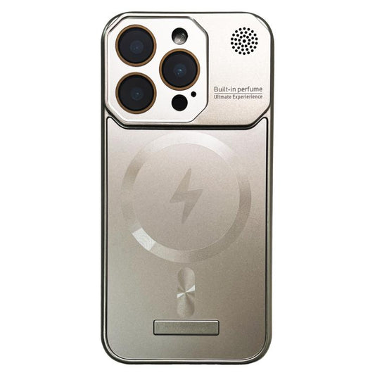 For iPhone 12 Pro Frameless Aromatherapy MagSafe Magnetic PC Phone Case(Titanium Grey) - iPhone 12 / 12 Pro Cases by buy2fix | Online Shopping UK | buy2fix