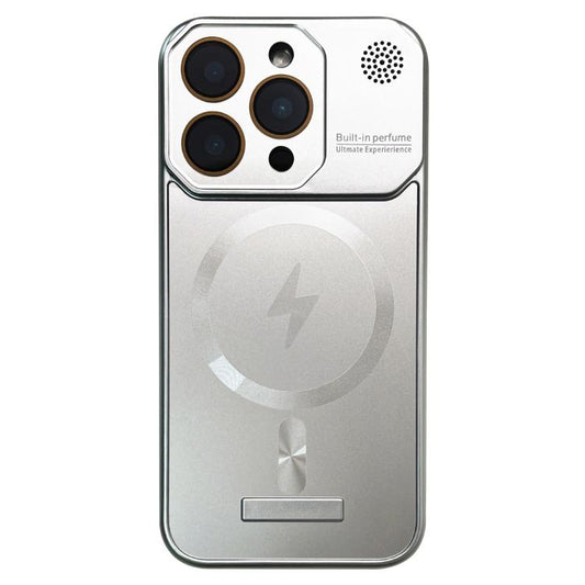 For iPhone 11 Pro Max Frameless Aromatherapy MagSafe Magnetic PC Phone Case(Titanium Silver) - iPhone 11 Pro Max Cases by buy2fix | Online Shopping UK | buy2fix