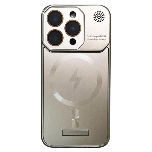 For iPhone 11 Pro Max Frameless Aromatherapy MagSafe Magnetic PC Phone Case(Titanium Grey) - iPhone 11 Pro Max Cases by buy2fix | Online Shopping UK | buy2fix