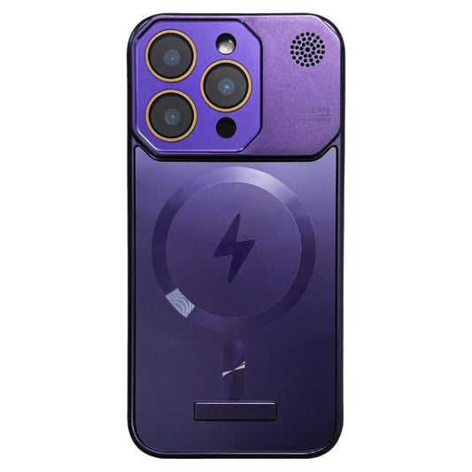 For iPhone 11 Pro Max Frameless Aromatherapy MagSafe Magnetic PC Phone Case(Purple) - iPhone 11 Pro Max Cases by buy2fix | Online Shopping UK | buy2fix