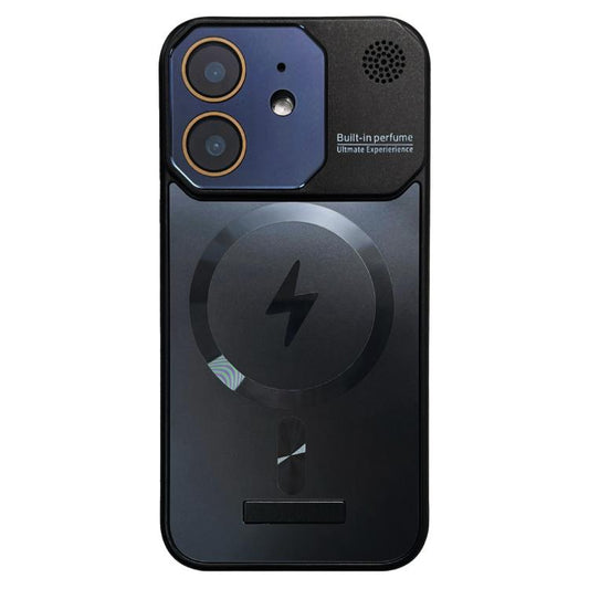 For iPhone 11 Frameless Aromatherapy MagSafe Magnetic PC Phone Case(Black) - iPhone 11 Cases by buy2fix | Online Shopping UK | buy2fix