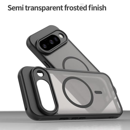 For Google Pixel 10 Fan Dun Series TPU Hybrid PC Frosted Magsafe Phone Case(Black) - Google Cases by buy2fix | Online Shopping UK | buy2fix