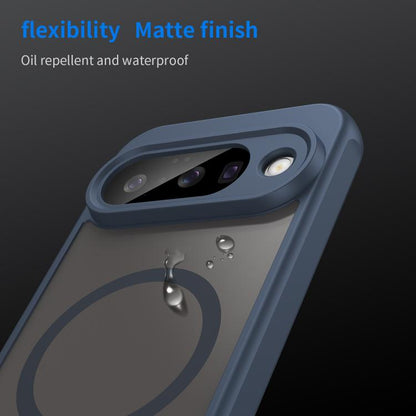 For Google Pixel 10 Fan Dun Series TPU Hybrid PC Frosted Magsafe Phone Case(Blue) - Google Cases by buy2fix | Online Shopping UK | buy2fix