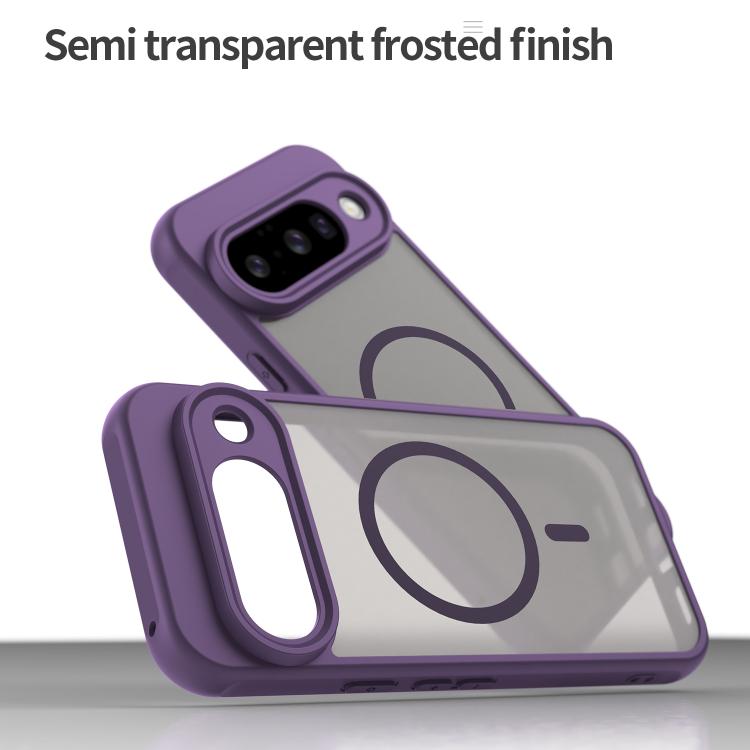 For Google Pixel 10 Fan Dun Series TPU Hybrid PC Frosted Magsafe Phone Case(Purple) - Google Cases by buy2fix | Online Shopping UK | buy2fix