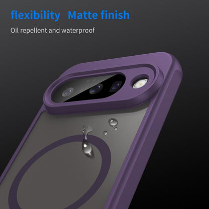 For Google Pixel 10 Fan Dun Series TPU Hybrid PC Frosted Magsafe Phone Case(Purple) - Google Cases by buy2fix | Online Shopping UK | buy2fix