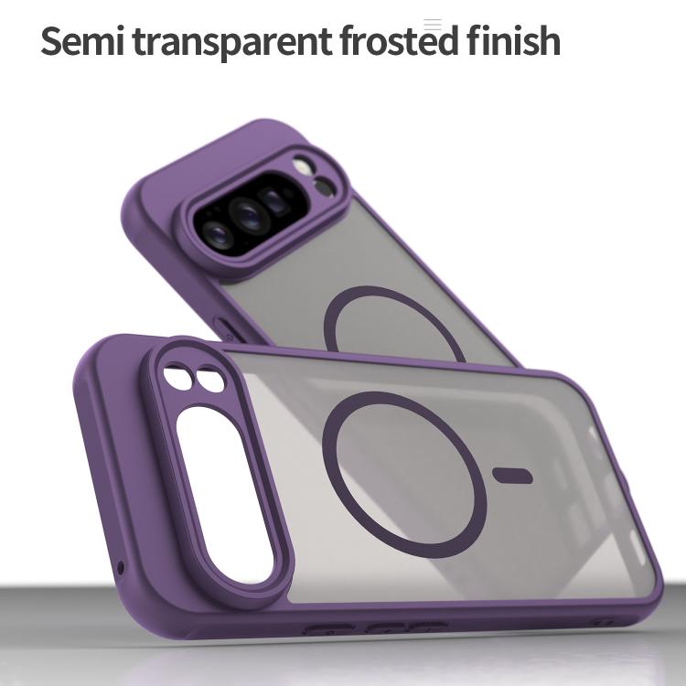 For Google Pixel 10 Pro XL Fan Dun Series TPU Hybrid PC Frosted Magsafe Phone Case(Purple) - Google Cases by buy2fix | Online Shopping UK | buy2fix