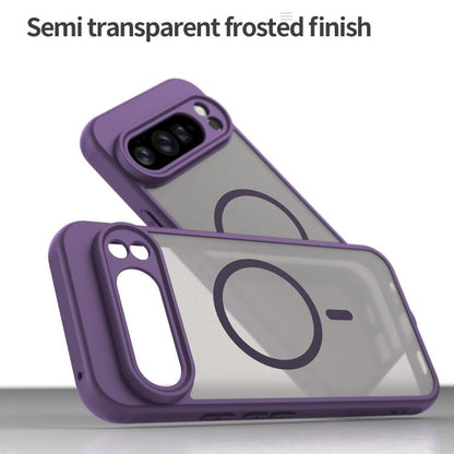For Google Pixel 10 Pro XL Fan Dun Series TPU Hybrid PC Frosted Magsafe Phone Case(Purple) - Google Cases by buy2fix | Online Shopping UK | buy2fix