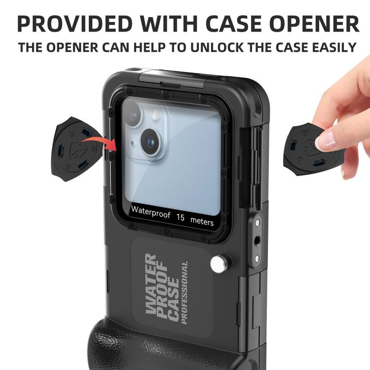 RedPepper 4th Generation Diving Protective Case for iPhone, Waterproof depth: 15m(Black) - Waterproof Bag by RedPepper | Online Shopping UK | buy2fix