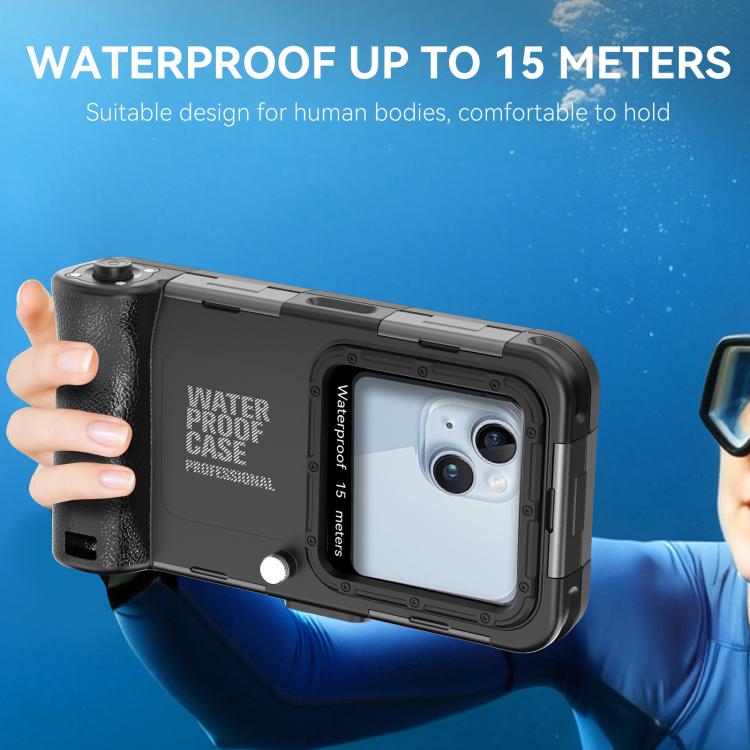 RedPepper 4th Generation Diving Protective Case for iPhone, Waterproof depth: 15m(Black) - Waterproof Bag by RedPepper | Online Shopping UK | buy2fix