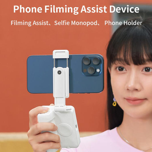 E6 Bluetooth Phone Filming Assist Selfie Monopod(White) - Selfie Sticks by buy2fix | Online Shopping UK | buy2fix
