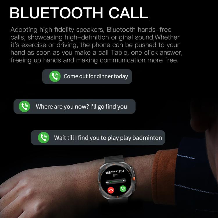 X7 1.51 inch IPS Screen Bluetooth Smart Watch Supports Healthy Monitoring(Black) - Smart Watches by buy2fix | Online Shopping UK | buy2fix