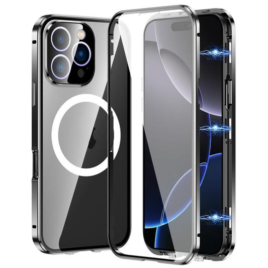 For iPhone 16 Pro Max 360 Full Body Magnetic Frosted MagSafe Phone Case(Black) - iPhone 16 Pro Max Cases by buy2fix | Online Shopping UK | buy2fix