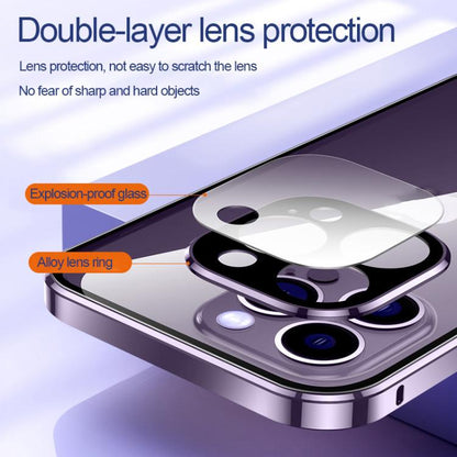 For iPhone 16 360 Full Body Magnetic Frosted MagSafe Phone Case(Purple) - iPhone 16 Cases by buy2fix | Online Shopping UK | buy2fix