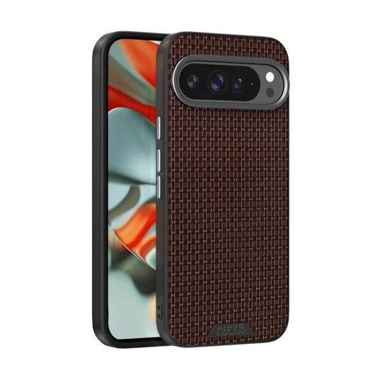 For Google Pixel 10 / 10 Pro ABEEL Ruyi Pattern 6D Micro Relief MagSafe Leather Phone Case(Brown)