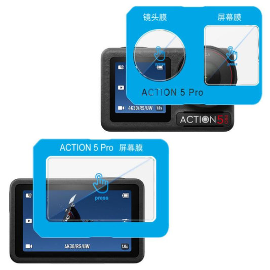 For DJI Osmo Action 5 Pro imak Tempered Glass Film with Camera Lens Film, Self-positioning Version - Protective Film & Stickers by imak | Online Shopping UK | buy2fix