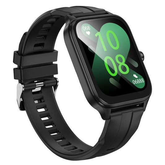 hoco Y27 1.95 inch Screen IPX4 Waterproof Smart Sports Watch, Call Version(Black) - Smart Watches by hoco | Online Shopping UK | buy2fix