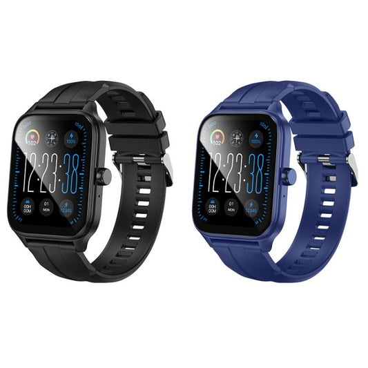 hoco Y27 1.95 inch Screen IPX4 Waterproof Smart Sports Watch, Call Version(Blue) - Smart Watches by hoco | Online Shopping UK | buy2fix