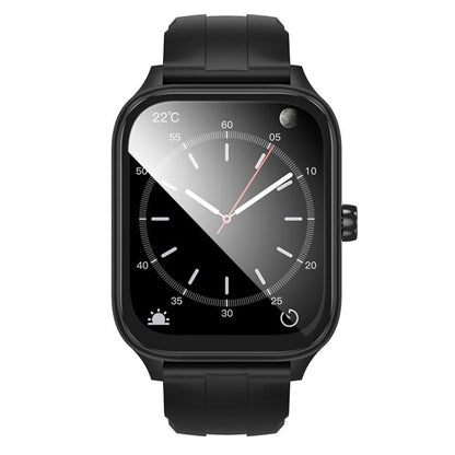 hoco Y27 1.95 inch Screen IPX4 Waterproof Smart Sports Watch, Call Version(Black) - Smart Watches by hoco | Online Shopping UK | buy2fix