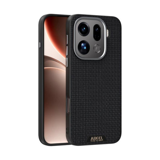 For OPPO Find X9 Pro ABEEL Ruyi Pattern 6D Micro Relief MagSafe Leather Phone Case(Black)