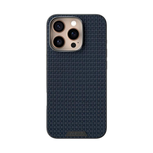 For iPhone 16 Pro ABEEL Ruyi Pattern 6D Micro Relief MagSafe Leather Phone Case(Blue) - iPhone 16 Pro Cases by buy2fix | Online Shopping UK | buy2fix