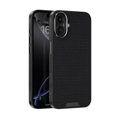 For iPhone 16 Plus ABEEL Ruyi Pattern 6D Micro Relief MagSafe Leather Phone Case(Black) - iPhone 16 Plus Cases by buy2fix | Online Shopping UK | buy2fix