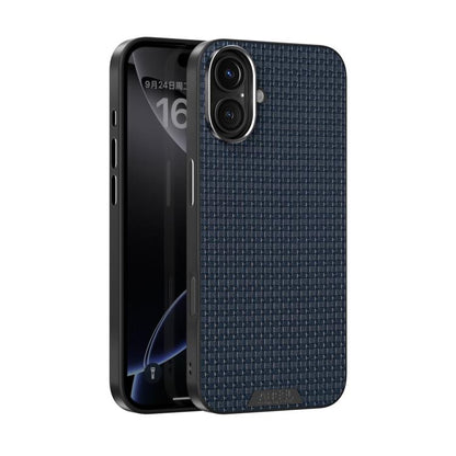 For iPhone 16 Plus ABEEL Ruyi Pattern 6D Micro Relief MagSafe Leather Phone Case(Blue) - iPhone 16 Plus Cases by buy2fix | Online Shopping UK | buy2fix