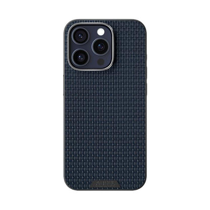 For iPhone 15 Pro Max ABEEL Ruyi Pattern 6D Micro Relief MagSafe Leather Phone Case(Blue) - iPhone 15 Pro Max Cases by buy2fix | Online Shopping UK | buy2fix