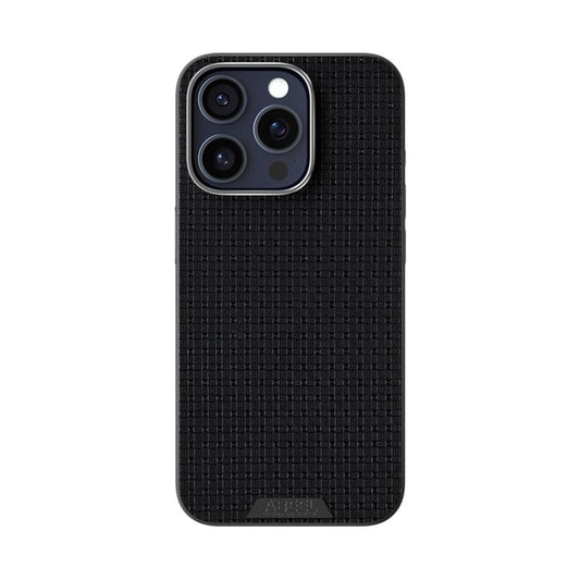 For iPhone 15 Pro ABEEL Ruyi Pattern 6D Micro Relief MagSafe Leather Phone Case(Black) - iPhone 15 Pro Cases by buy2fix | Online Shopping UK | buy2fix