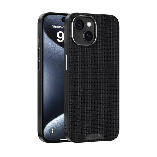 For iPhone 14 ABEEL Ruyi Pattern 6D Micro Relief MagSafe Leather Phone Case(Black) - iPhone 14 Cases by buy2fix | Online Shopping UK | buy2fix