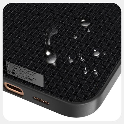 For iPhone 14 ABEEL Ruyi Pattern 6D Micro Relief MagSafe Leather Phone Case(Black) - iPhone 14 Cases by buy2fix | Online Shopping UK | buy2fix