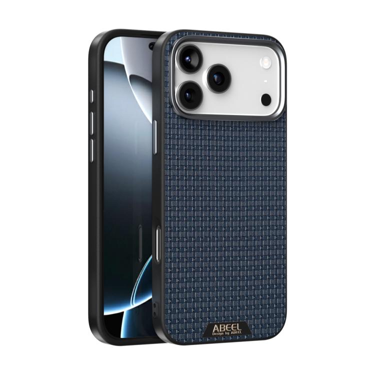 For iPhone 17 Pro Max ABEEL Ruyi Pattern 6D Micro Relief MagSafe Leather Phone Case(Blue) - iPhone 17 Pro Max Cases by buy2fix | Online Shopping UK | buy2fix