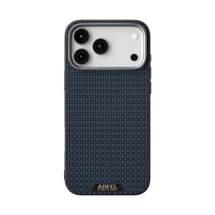 For iPhone 17 Pro Max ABEEL Ruyi Pattern 6D Micro Relief MagSafe Leather Phone Case(Blue) - iPhone 17 Pro Max Cases by buy2fix | Online Shopping UK | buy2fix
