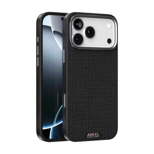 For iPhone 18 Pro / 17 Pro ABEEL Ruyi Pattern 6D Micro Relief MagSafe Leather Phone Case(Black)