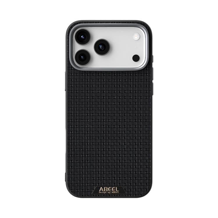 For iPhone 17 Pro ABEEL Ruyi Pattern 6D Micro Relief MagSafe Leather Phone Case(Black) - iPhone 17 Pro Cases by buy2fix | Online Shopping UK | buy2fix