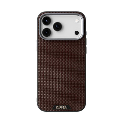 For iPhone 17 Pro ABEEL Ruyi Pattern 6D Micro Relief MagSafe Leather Phone Case(Brown) - iPhone 17 Pro Cases by buy2fix | Online Shopping UK | buy2fix