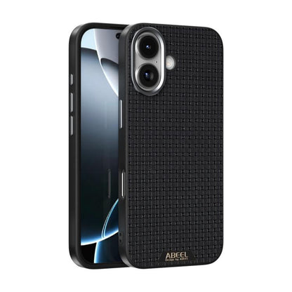 For iPhone 17 ABEEL Ruyi Pattern 6D Micro Relief MagSafe Leather Phone Case(Black) - iPhone 17 Cases by buy2fix | Online Shopping UK | buy2fix