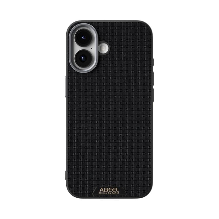 For iPhone 17 ABEEL Ruyi Pattern 6D Micro Relief MagSafe Leather Phone Case(Black) - iPhone 17 Cases by buy2fix | Online Shopping UK | buy2fix
