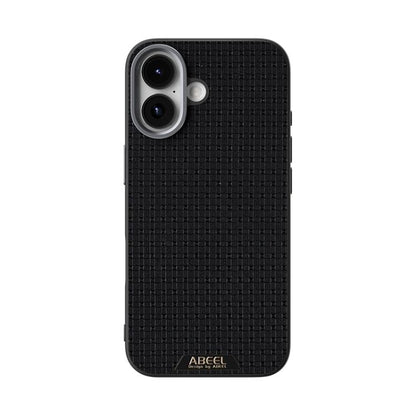 For iPhone 17 ABEEL Ruyi Pattern 6D Micro Relief MagSafe Leather Phone Case(Black) - iPhone 17 Cases by buy2fix | Online Shopping UK | buy2fix