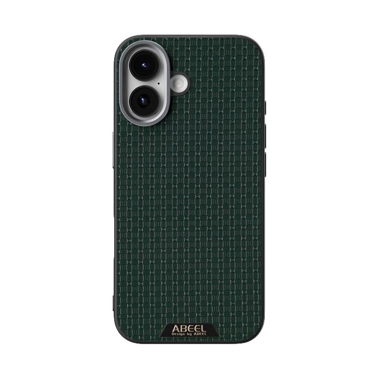 For iPhone 17 ABEEL Ruyi Pattern 6D Micro Relief MagSafe Leather Phone Case(Green) - iPhone 17 Cases by buy2fix | Online Shopping UK | buy2fix