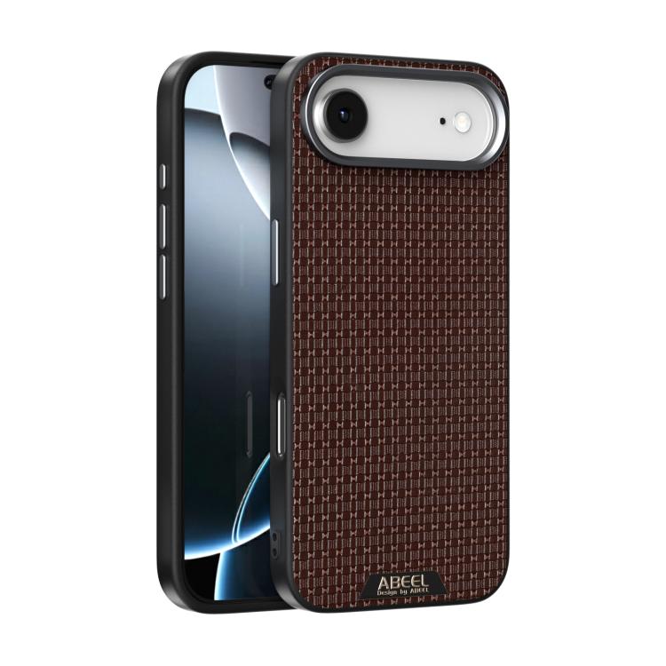 For iPhone Air ABEEL Ruyi Pattern 6D Micro Relief MagSafe Leather Phone Case(Brown) - iPhone Air Cases by buy2fix | Online Shopping UK | buy2fix