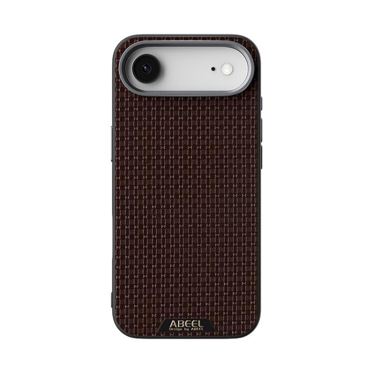For iPhone Air ABEEL Ruyi Pattern 6D Micro Relief MagSafe Leather Phone Case(Brown) - iPhone Air Cases by buy2fix | Online Shopping UK | buy2fix