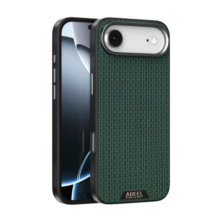 For iPhone Air ABEEL Ruyi Pattern 6D Micro Relief MagSafe Leather Phone Case(Green) - iPhone Air Cases by buy2fix | Online Shopping UK | buy2fix