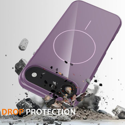 For iPhone Air Glossy TPU Shockproof MagSafe Phone Case with Lanyard(Purple) - iPhone Air Cases by buy2fix | Online Shopping UK | buy2fix