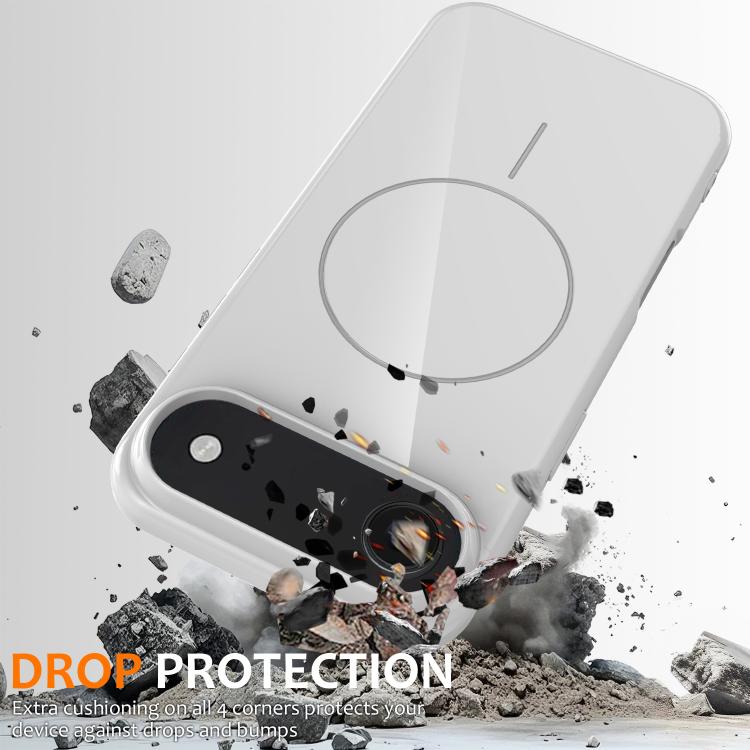 For iPhone Air Glossy TPU Shockproof MagSafe Phone Case with Lanyard(White) - iPhone Air Cases by buy2fix | Online Shopping UK | buy2fix