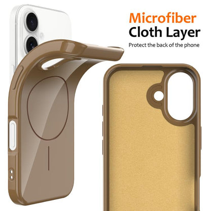 For iPhone 17 Glossy TPU Shockproof MagSafe Phone Case with Lanyard(Gold) - iPhone 17 Cases by buy2fix | Online Shopping UK | buy2fix